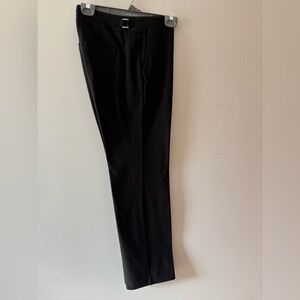 Black Sharagano Ladies Slacks Sz 4. Silver Accents. Straight Leg.